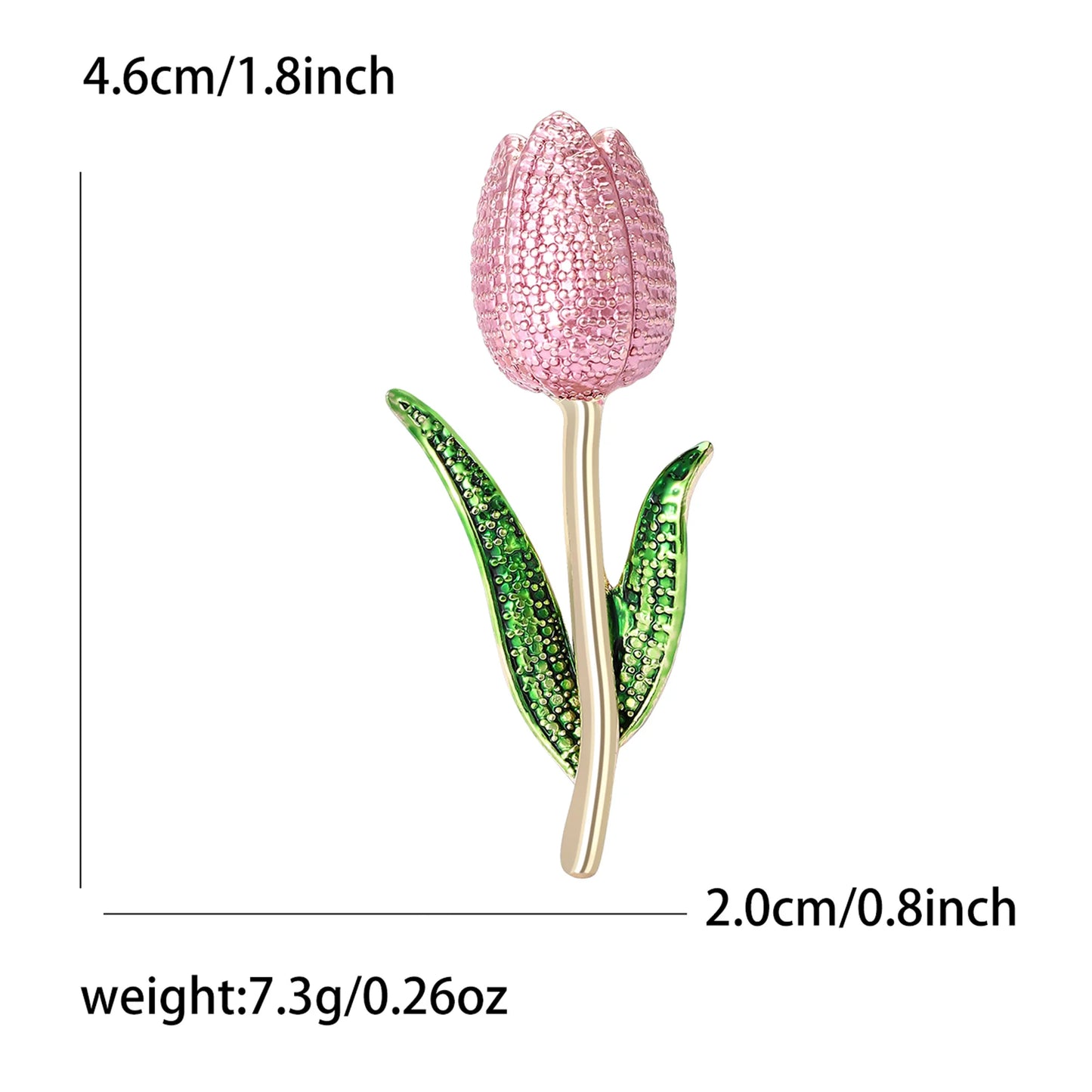 Fashion Enamel Flower Brooches for Women Unisex Plant Pins Office Casual Party Friend New Gifts Jewelry Accessories Decoration
