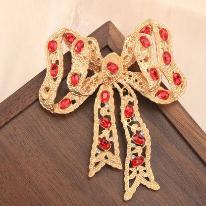 Baroque-Style Luxury Bow Brooch for Men and Women, Jewelry and Fashion Accessories, Perfect for Holidays and Parties