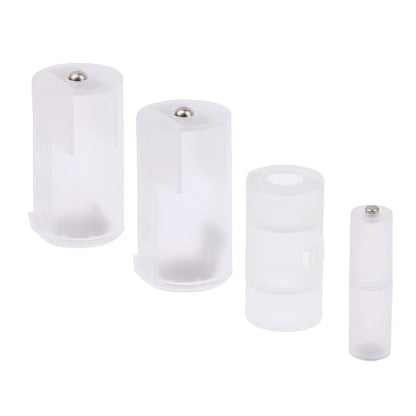 1Pcs AAA to AA/AA to C/D Battery Conversion Adapter Switcher Converter Case Box Holder Converter Case