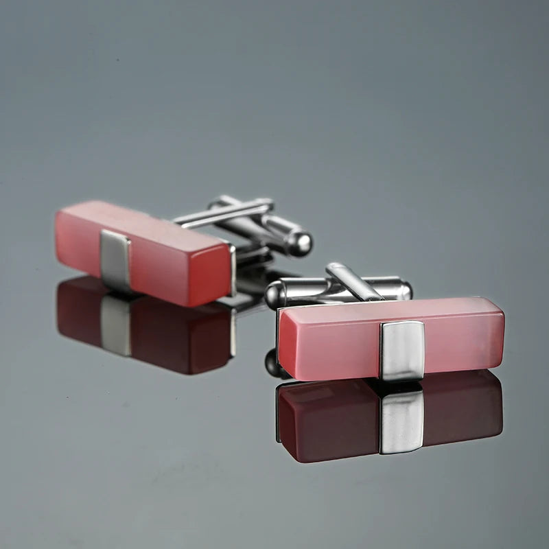 Novelty Luxury Blue White Crystal Cufflinks for Mens  Brand High Quality Design gold silvery Cuffbutton Shirt  Jewelry