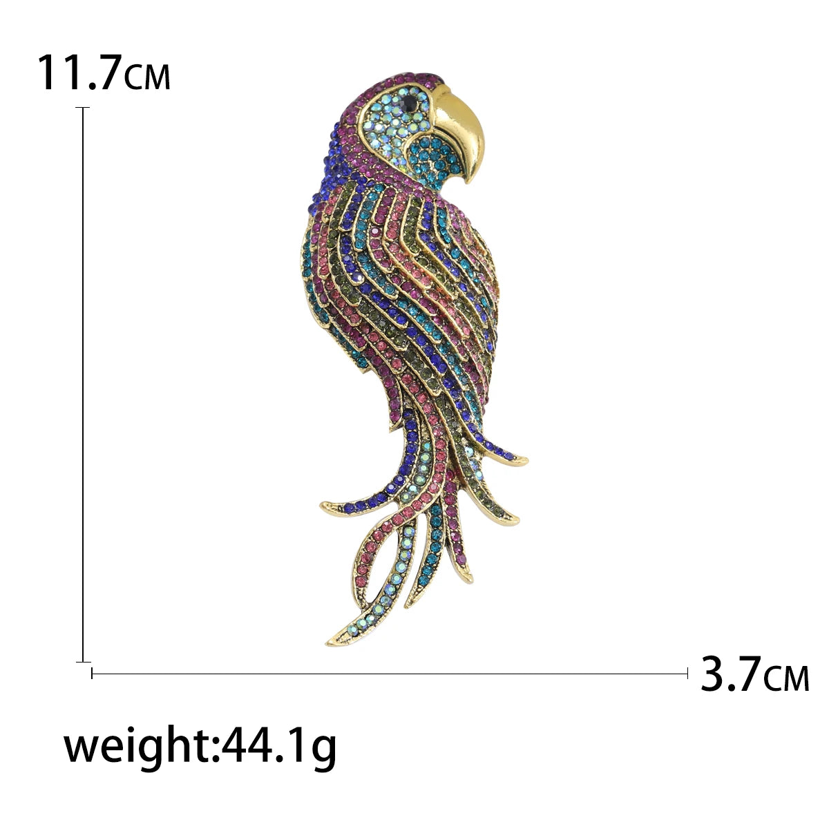 Popular Rhinestone Birds Brooches for Women Unisex Cute Enamel  Animal Pins Banquet Party Backpack Gifts Jewelry Accessories