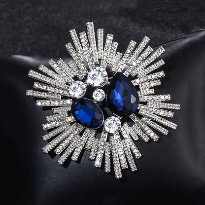 1PC Women's European and American Trendy Atmosphere Droplet brooch Fashion Dressing Banquet Party Festival Gift