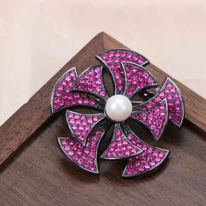 Baroque Luxury Floral Design Brooches for Men and Women, Jewelry, Fashion Accessories, Couple's Gifts, Holiday and Party Gifts