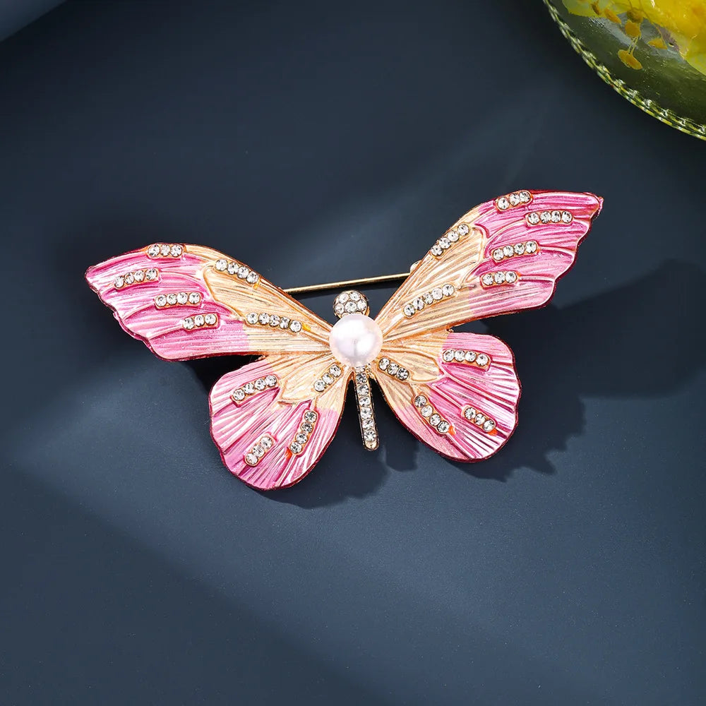 Different Styles Fashion Butterfly Brooch Animal Badge Pin Jewerly for Party Wedding