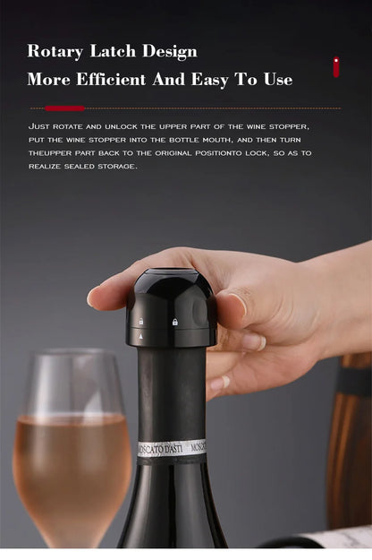 Vacuum Sealed Wine Bottle Plug Champagne Stopper Leak-Proof And Fresh Bottle Cap Wine Corks Bar Accessories Supplies