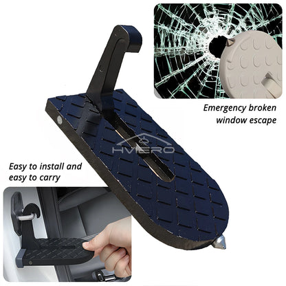 Auto Foldable Car Roof Rack Door Step Multifunction Universal Latch Hook Foot Pedal Aluminium Alloy Safety Accessories Kickstand