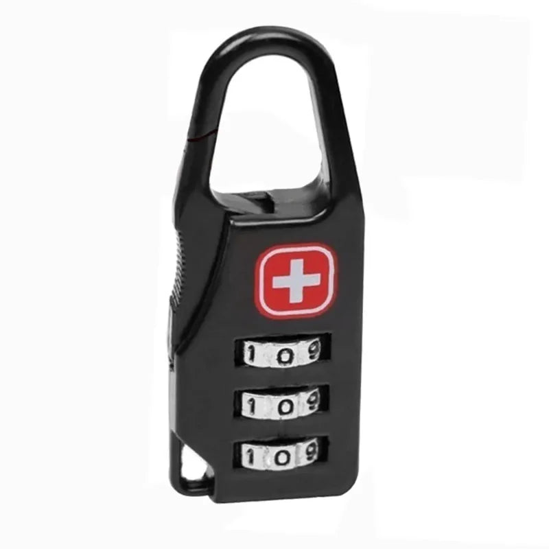 3pcs Outdoor Backpack Handbag Zipper Lock Anti Theft Portable Mini Combination Code Number Lock for Travel Backpack Accessories