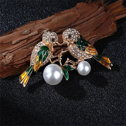 Luxury Bird Brooch, Korean Style Personalized Exquisite Chest Flower, Clothing Backpack Jewelry Accessories, Party Birthday Gift