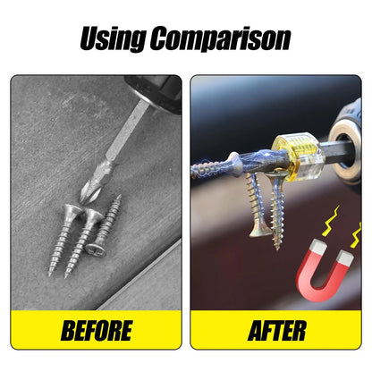 3pcs Screwdriver Bit Powerful Magnetizer Universal 1/4" Hex Drill Magnetic Ring Screw Holder Magnetic Coil Repair Hand Tools