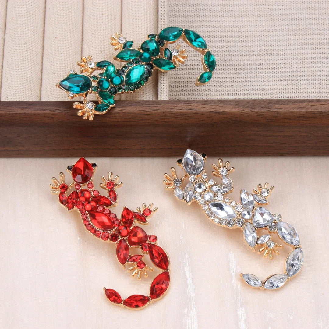 Baroque Luxury Lizard Animal Design Brooches for Men and Women, Jewelry, Fashion Accessories, Couple's Gifts, HolidayParty Gifts
