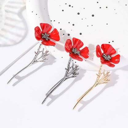 1Pc Fashion Flower Brooch for Women Men Flower Plant Brooches Pins Inlaid Zircon Jewelry Trendy Accessories Party Gift 2025