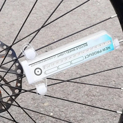 Bike Wheel Light Bicycle Spoke Light Safety Tire Light 30 Different Patterns Change Without Battery Waterproof Bike Accessories