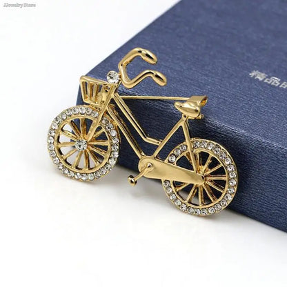 Fashion Bicycle Shape Brooch Men Women Leisure Cycling Sports Gift Cyclists Badges Sports Lapel Pins Biking Jewelry Biker Gift