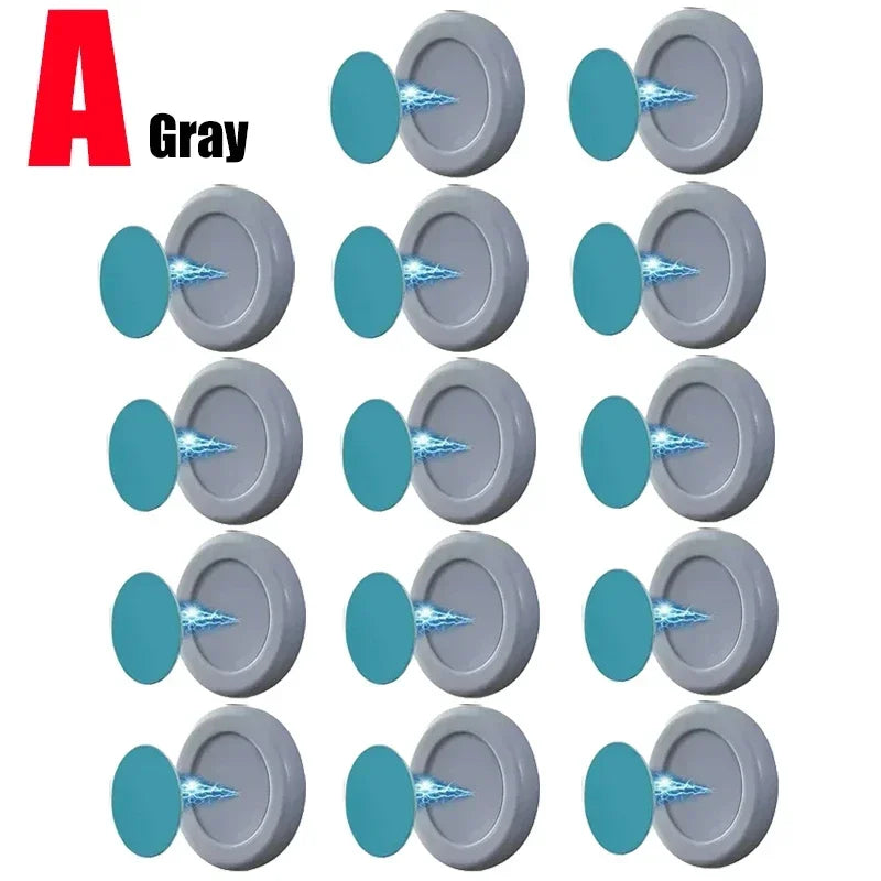 2sets - Strong Magnetic Hooks Anti-Lost Magnet Holder Remote Control Storage Hooks Wall Mount Fridge Stickers Hook for Home Organizer