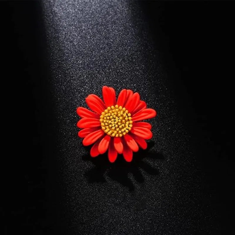Multicolor Cute Daisy Flower Brooch Plant Sunflower Set Lapel Pin Enamel Pin Coat Collar Brooch Ladies Girls Men's Jewelry Gift