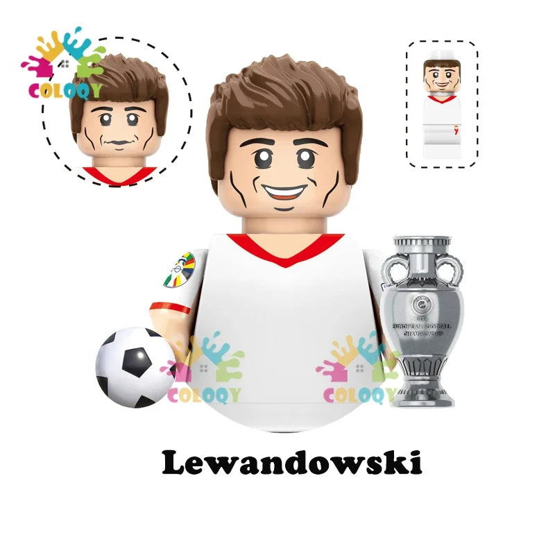 Kids Toys Football Stars Building Blocks Sport Player Mini Action Figures Toys For Boys Christmas Gifts