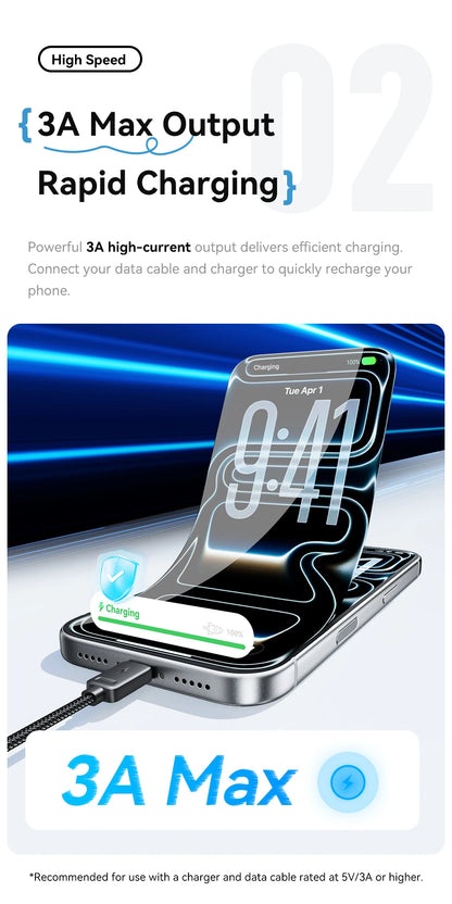 Essager Portable 4-in-1 Fast Charging Cable For Travel Type C Female To Multi USB Cable With 2 Type C, Micro, Lightning Adapters