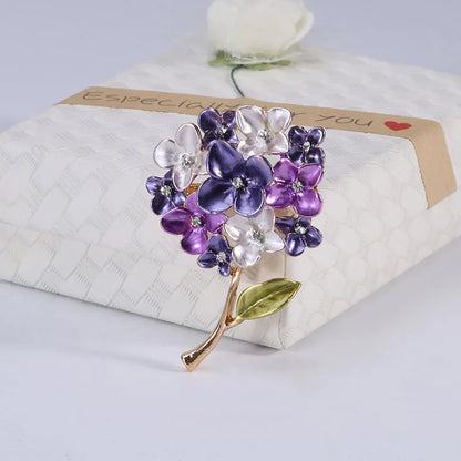 New Enamel Tulip Chrysanthemum Rose Sunflower Flower Brooch for Women Elegant Fashion Classic Flower Weddings Party Brooch Pins