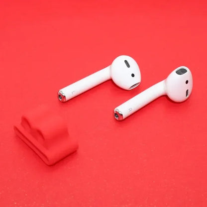 For AirPods Silicone Stand Holder Bluetooth Earphone Apple I7 Earphones Earbud Holder Clip for Apple Watch Anti-lost