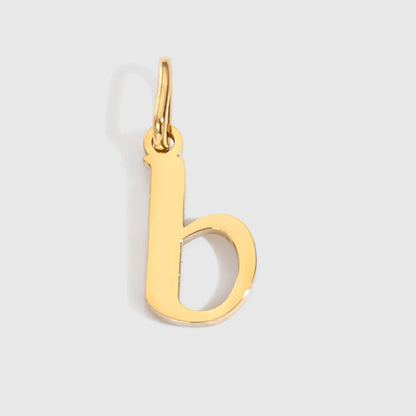 eManco Stainless Steel Cut 26 Letters Charm DIY Women's Necklace Bracelet Jewelry Making Factory Direct Sales