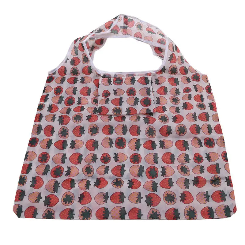 Shopping Bags Fashion Portable Various Prints and Large Capacity Convenient Nylon Easy to Fold Package Travel Essential