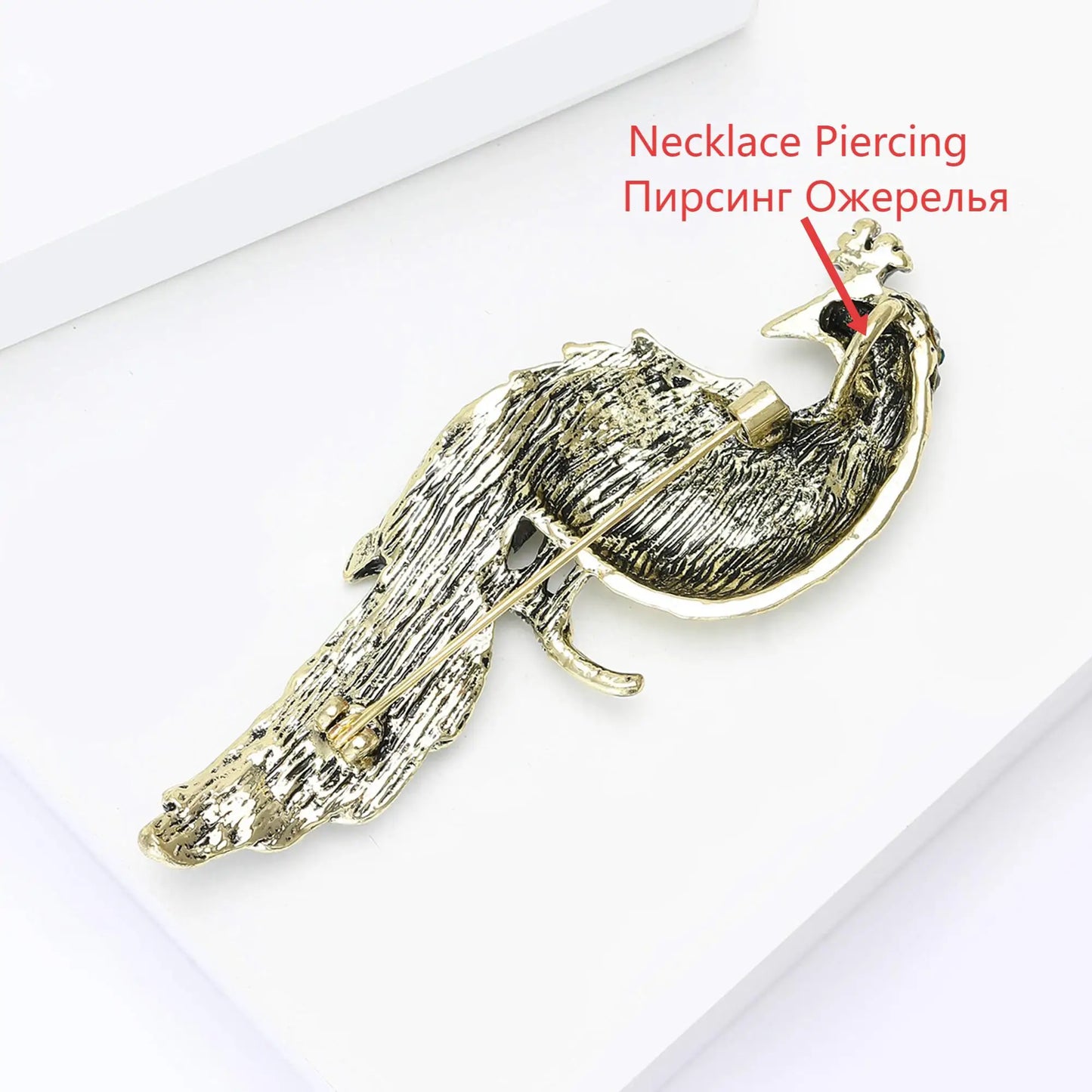 Beaut&Berry Luxury Rhinestone Peacock Brooch for Women Animal Bird Pins Casual Party Accessories New Gifts Friends Decoration