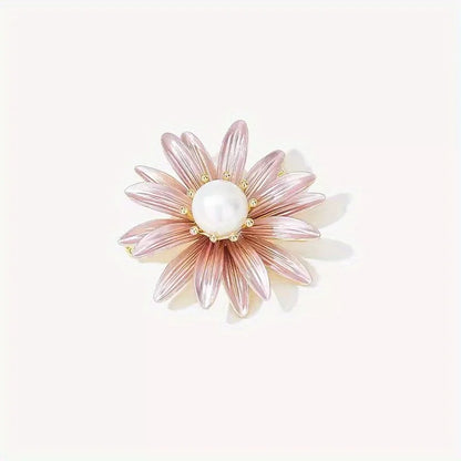 SHMIK High-end Women Girls Fashion Elegant Crystal Daisy Brooch Badges Fashion Exquistie Lady Wedding Party Pin Jewelry Buckles