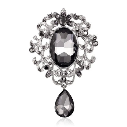 High fashion pins court vintage crystal brooch fashion pendant wedding women's brooch pin jewelry gifts