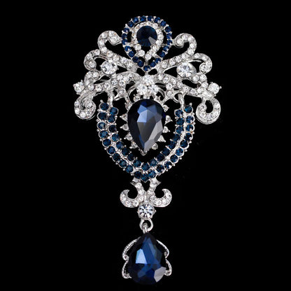 High fashion pins court vintage crystal brooch fashion pendant wedding women's brooch pin jewelry gifts