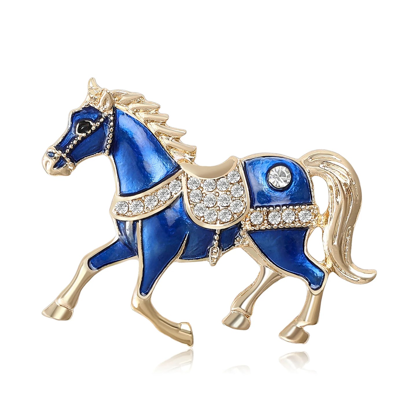 2026 New Women's Luxury Dress Horse Brooch Horse Year Mascot UK Travel Souvenir Gift