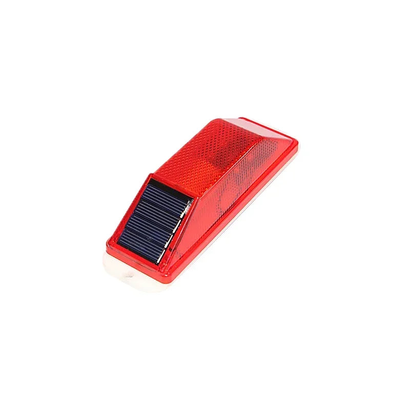 2pcs Warning LED Lamp Solar Warning Lamp Solar Strobe Lamp  Chip Control Bridge Night Driving Safety Light Traffic Caution Light