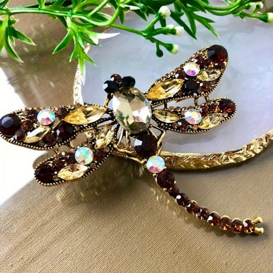 Baroque Luxury Beautiful Dragonfly Design Men's Women's Brooch Pins，Jewelry & Accessories，WeddingHolidayPartyCoupleSurprise Gift