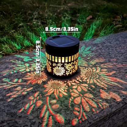 Solar Mandala Sunflower Projector Wall Light Outdoor Garden Decoration Landscape Light for Patio Garden Estate Porch Courtyard