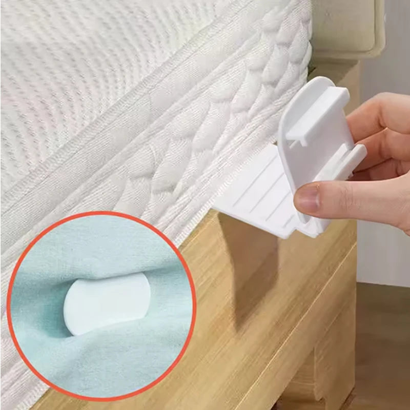 4PCS Adjustable Non-slip Bed Sheet Holder Plastic Bed Cover Fixing Clip Multi-Functional Household Anti-Shift Fasteners NEW