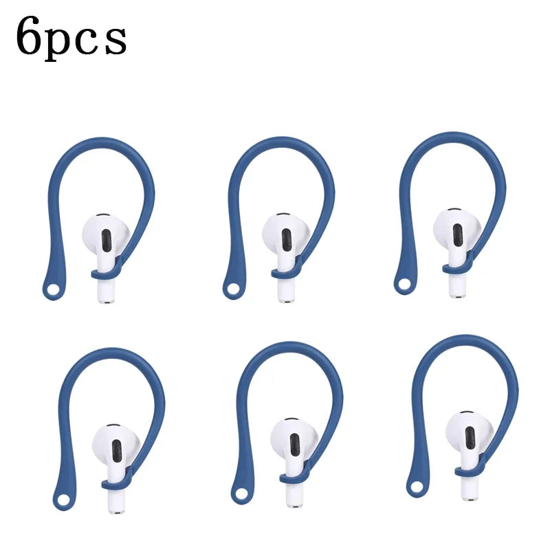 1/3/5/6Pairs Silicone Ear Hooks for Apple AirPods Pro Accessories Anti-fall Bluetooth Earphone Holder for AirPods 3 Earhooks