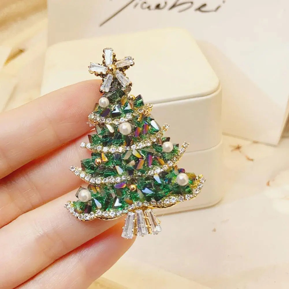 Wuli&baby Interesting Pooping Dog/Christmas tree Brooches For Women Enamel Lovely Shitting Puppy Party Casual Brooch Pins