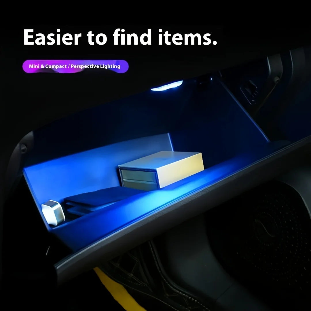 2Pcs Motion Sensor LED Indoor Ambient Lights - Touch Activated Battery-Free for Reading & Storage Box Lighting