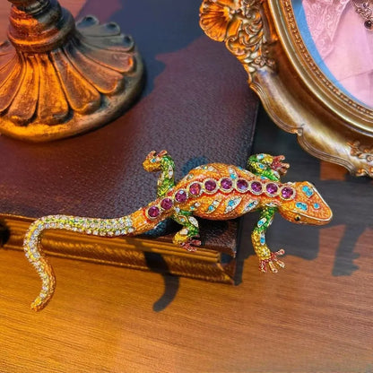 Baroque Luxury Beautiful Lizard Design Men's Women's Brooch Pins，Jewelry & Accessories，Wedding Holiday Party CoupleSurprise Gift