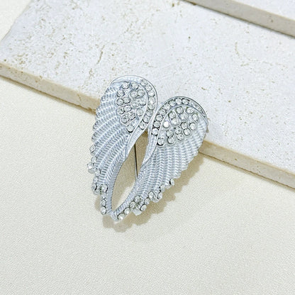 Dark Wing Brooch Personalized Suit Angel Wings Accessory Men's Fashion High-end Inlaid Rhinestones Brooch Chest Flower Jewelry