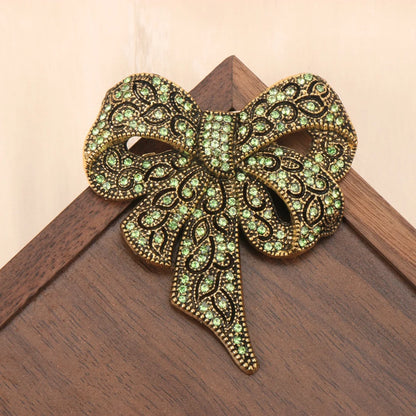 Baroque-Style Luxury Bow Brooch for Men and Women, Jewelry and Fashion Accessories, Perfect for Holidays and Parties