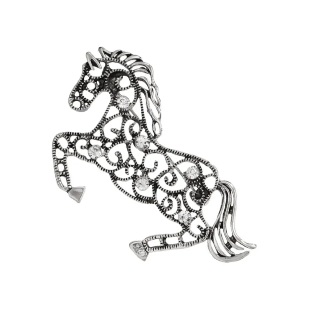 SKEDS Zodiac Horse Year Series Brooch High-End Luxury Chinese Style 2026 Birth Year Accessory Exquisite Animal Pin Gift