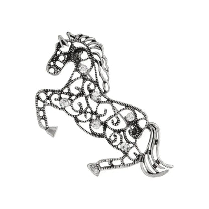 SKEDS Zodiac Horse Year Series Brooch High-End Luxury Chinese Style 2026 Birth Year Accessory Exquisite Animal Pin Gift