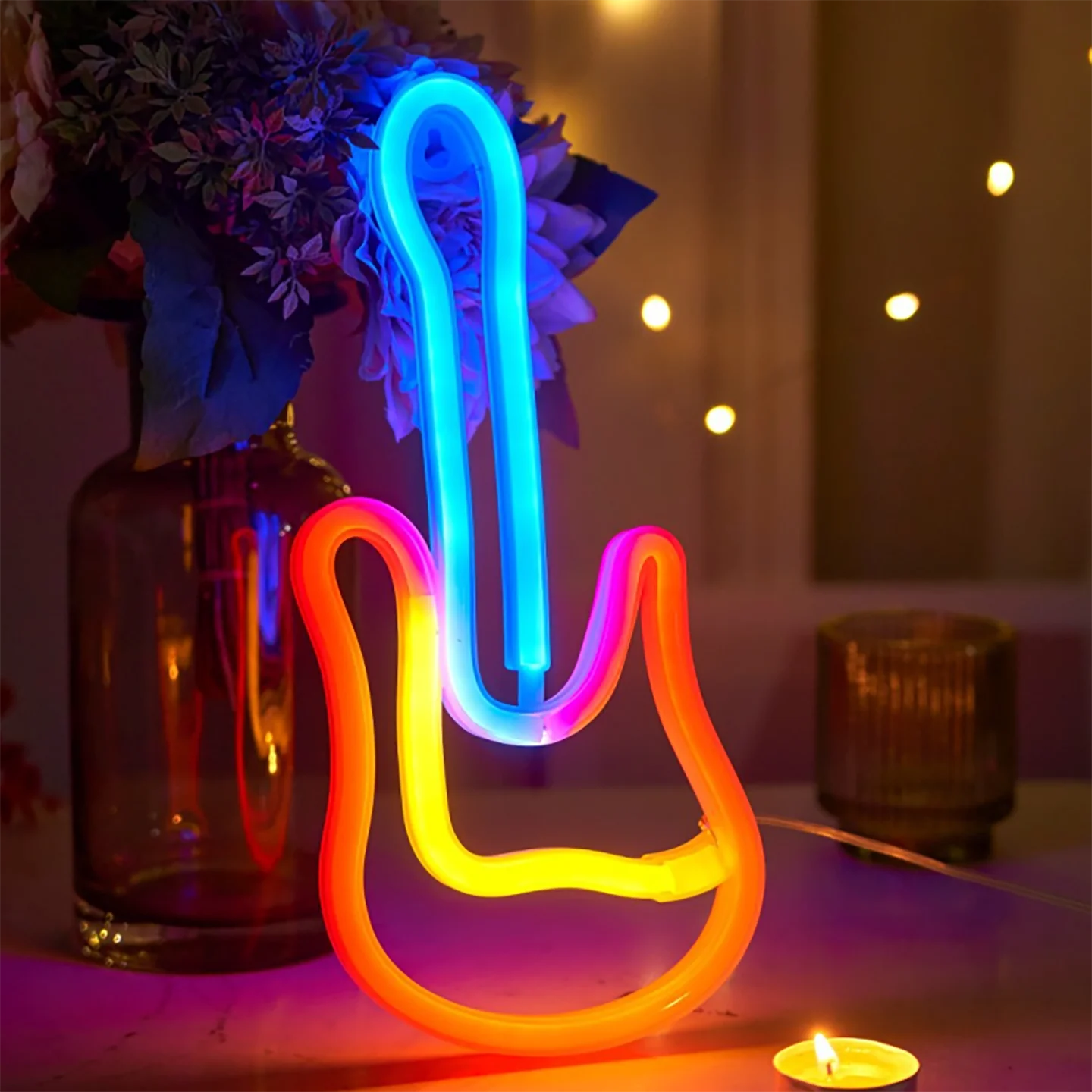 1 Piece, Decorative Neon Light for Modern Art Ambiance, Holiday Party Christmas Wall Decoration, Wedding Scene Graduation Gift, USB or Battery Powered (Battery Not Included)