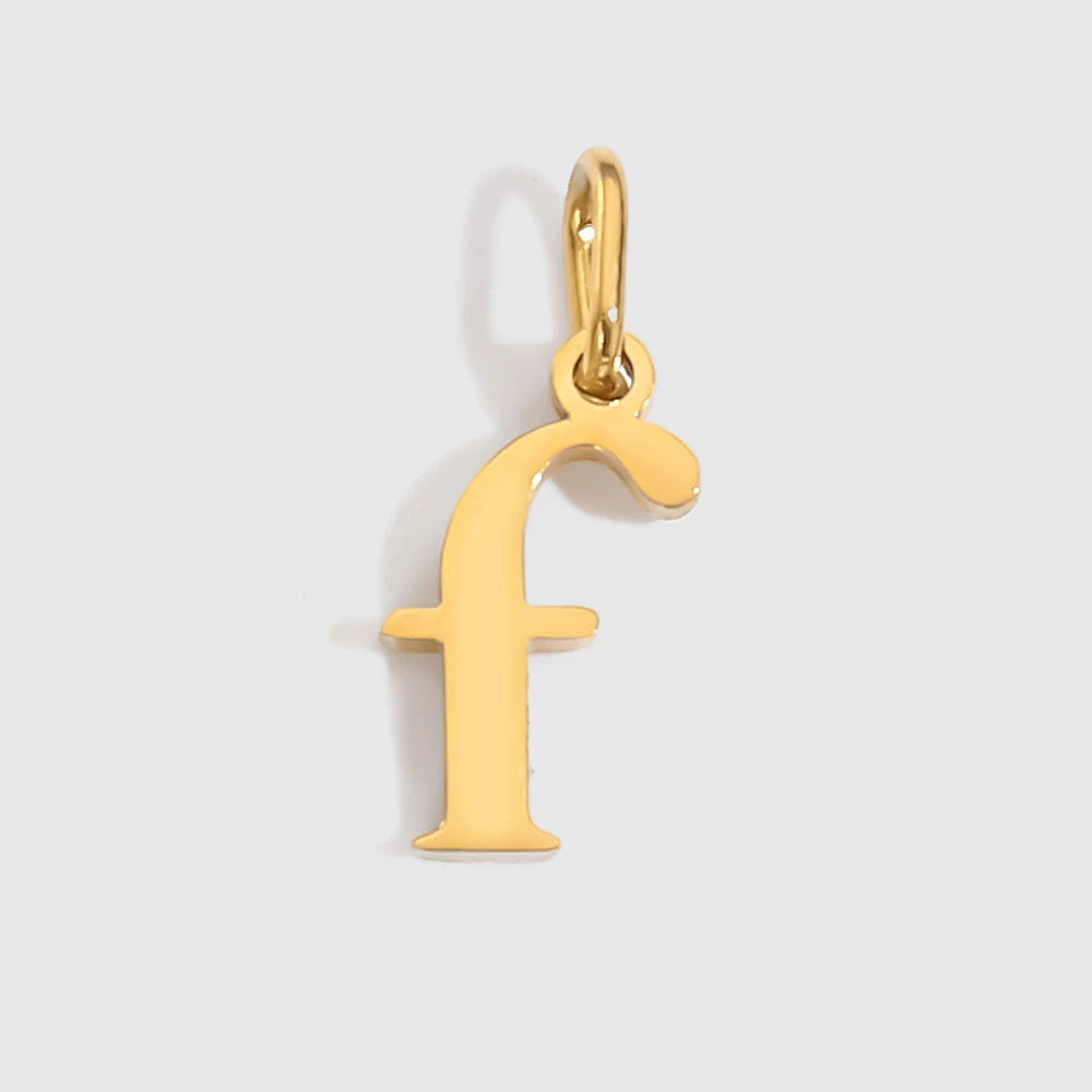 eManco Stainless Steel Cut 26 Letters Charm DIY Women's Necklace Bracelet Jewelry Making Factory Direct Sales