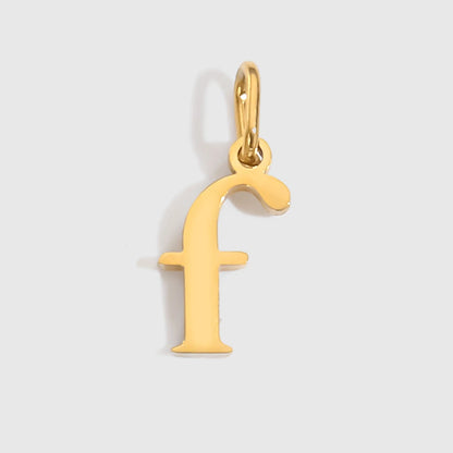 eManco Stainless Steel Cut 26 Letters Charm DIY Women's Necklace Bracelet Jewelry Making Factory Direct Sales