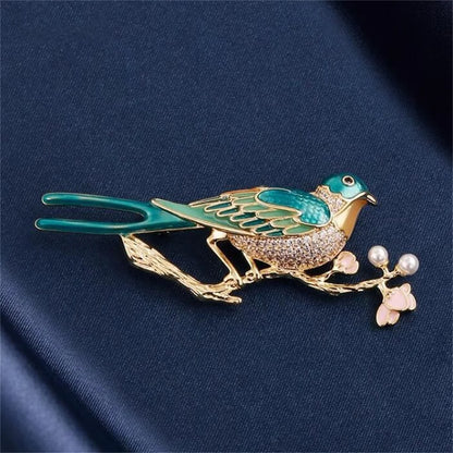 Luxury Bird Brooch, Korean Style Personalized Exquisite Chest Flower, Clothing Backpack Jewelry Accessories, Party Birthday Gift