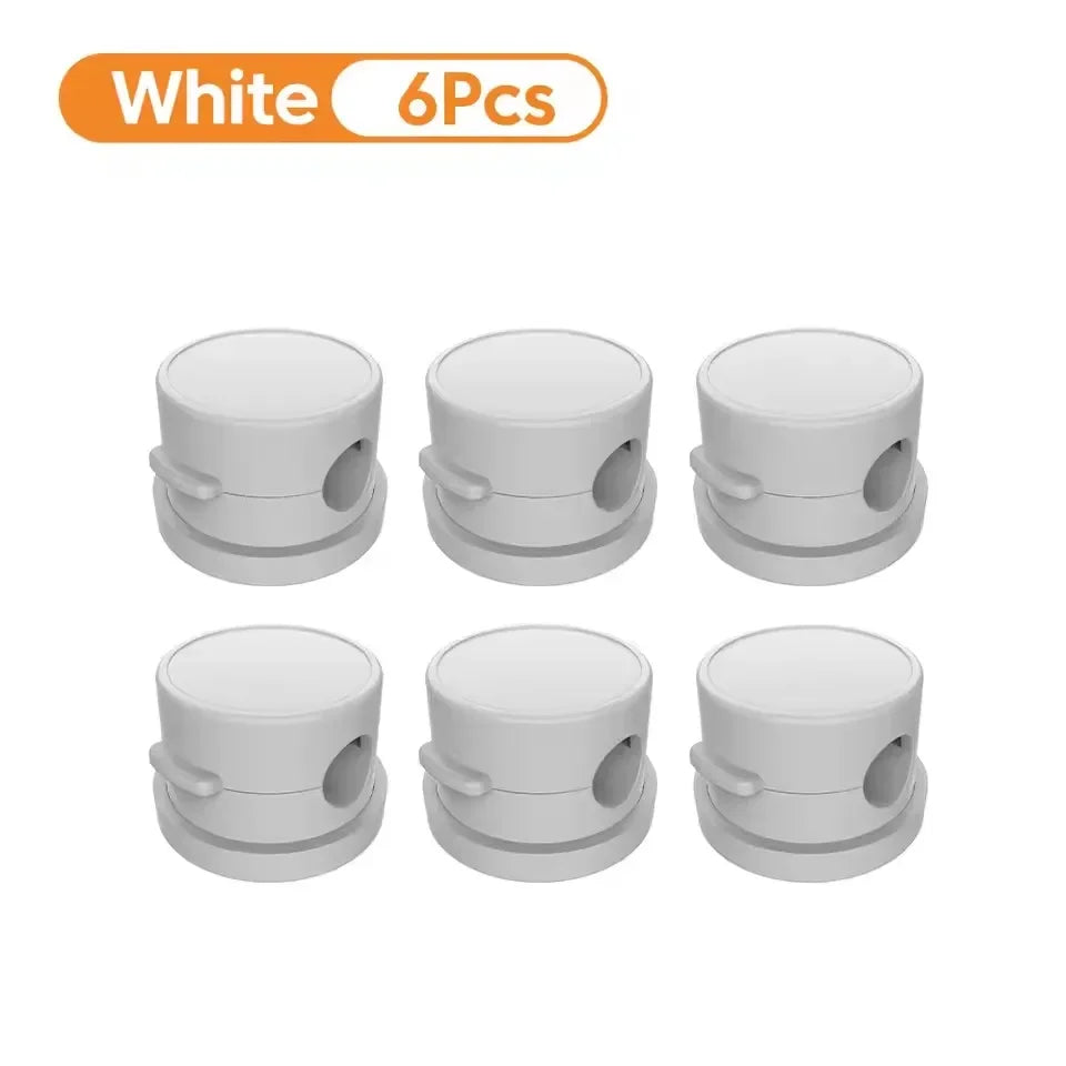 360° Rotatable Magnetic Cable Organizer Desk Cable Clip Cable Holder Wire Keeper Cord Charging Cable Management for Home Office