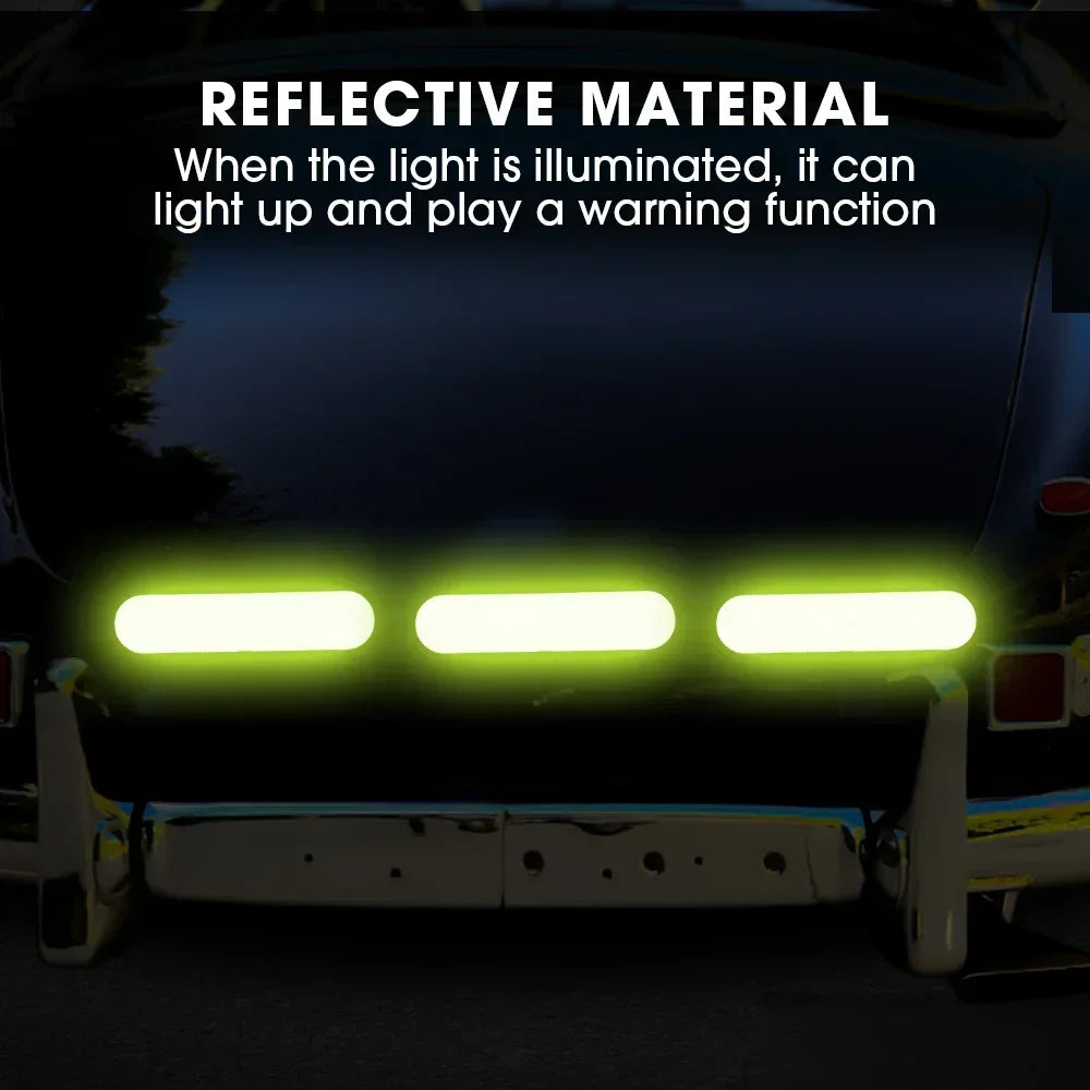 5Pcs Motorcycle Helmet Warning Reflective Stickers Night Safety Driving Decorative Strips Sticker Bicycle Moto Car Decals