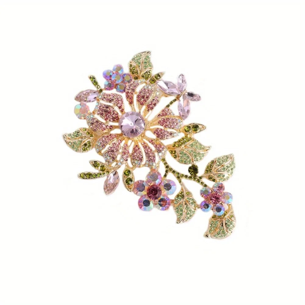 Baroque Luxury Flower Design Men's and Women's Brooch Pins，Jewelry & Accessories，Wedding Holiday Party Couple Surprise Gift