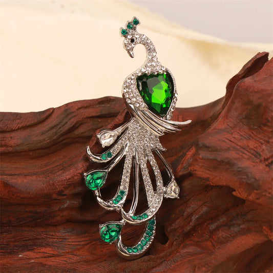 Baroque Luxury Peacock Phoenix Animal Design Men's Women's Brooch Pins，Jewelry AccessoriesWeddingHolidayPartyCoupleSurprise Gift
